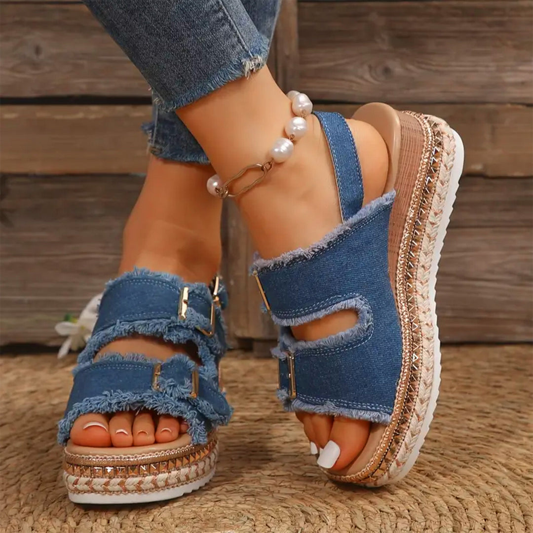 HOPE | CASUAL DENIM WEDGES