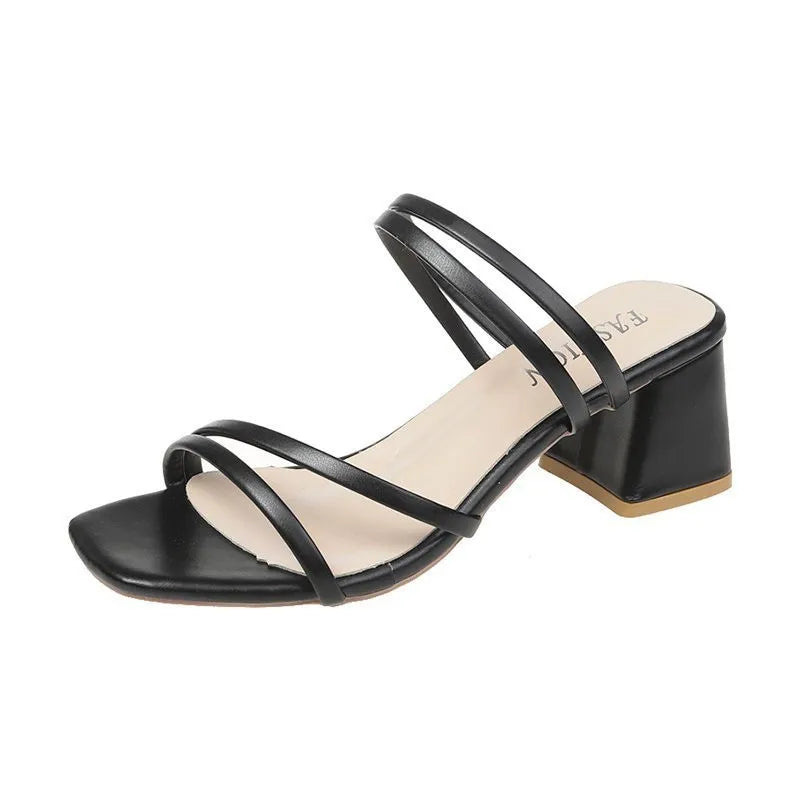 LYRA | STRAPPY BLOCK HEEL SANDALS