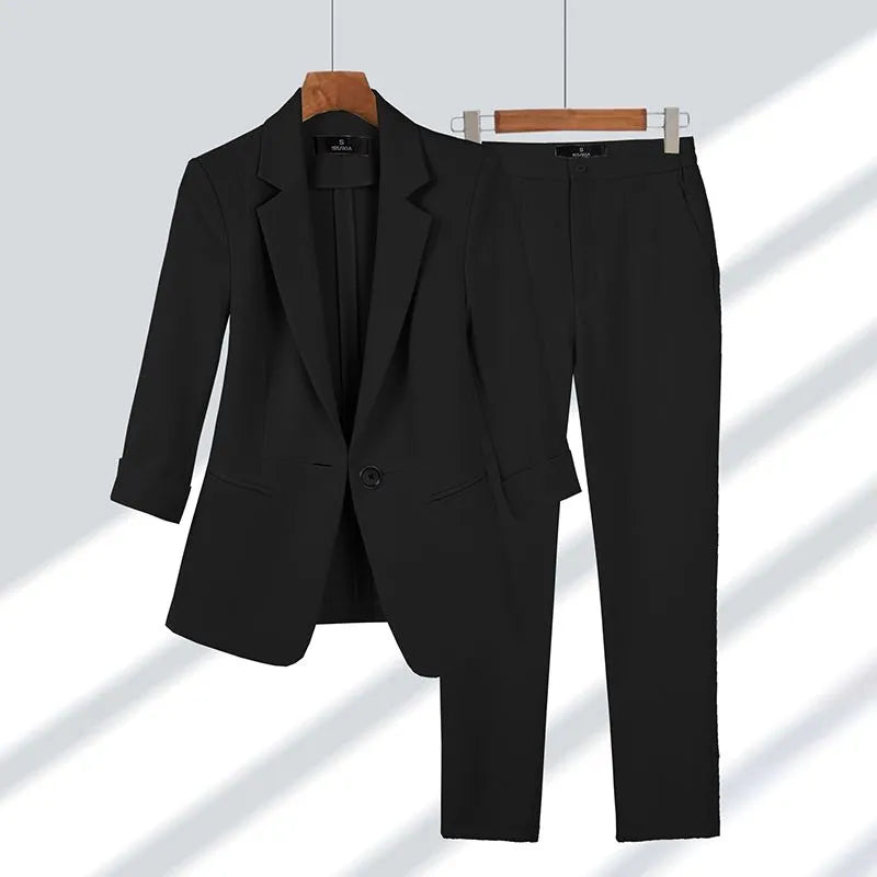 CHERELLE | WOMEN’S MATCHING SUIT JACKET & PANTS