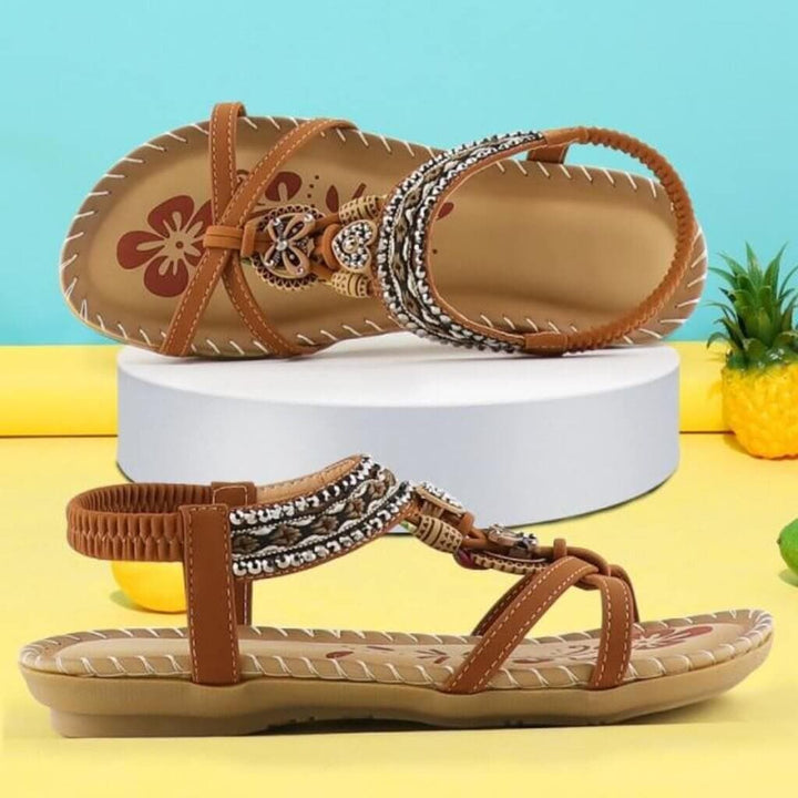 HOLLY | SANDALS WITH ELASTIC BAND & SOFT PLATFORM