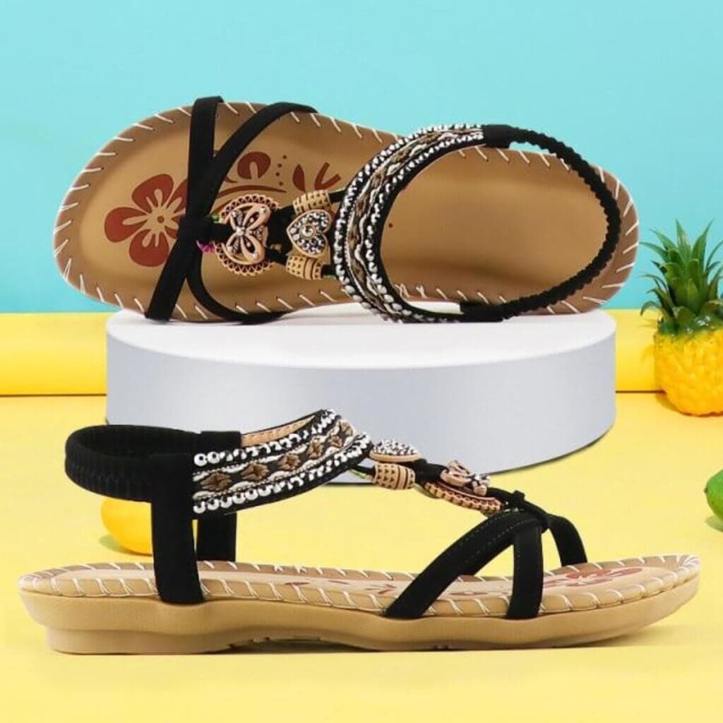 HOLLY | SANDALS WITH ELASTIC BAND & SOFT PLATFORM